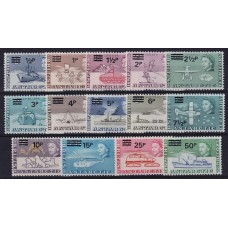 TERRITORIO ANTARTICO BRITANICO BAT 1971 SERIE COMPLETA MINT BARCO PERROS AVIONES 225 Euros